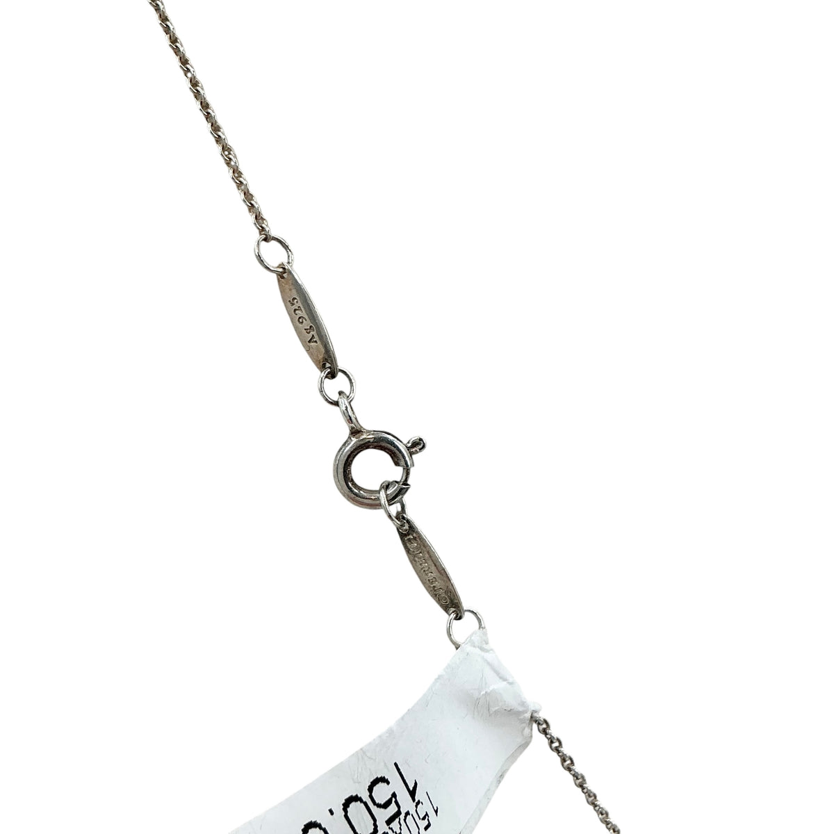 Tiffany & Co. Elsa Peretti Sterling Silver Bean Pendant Necklace
