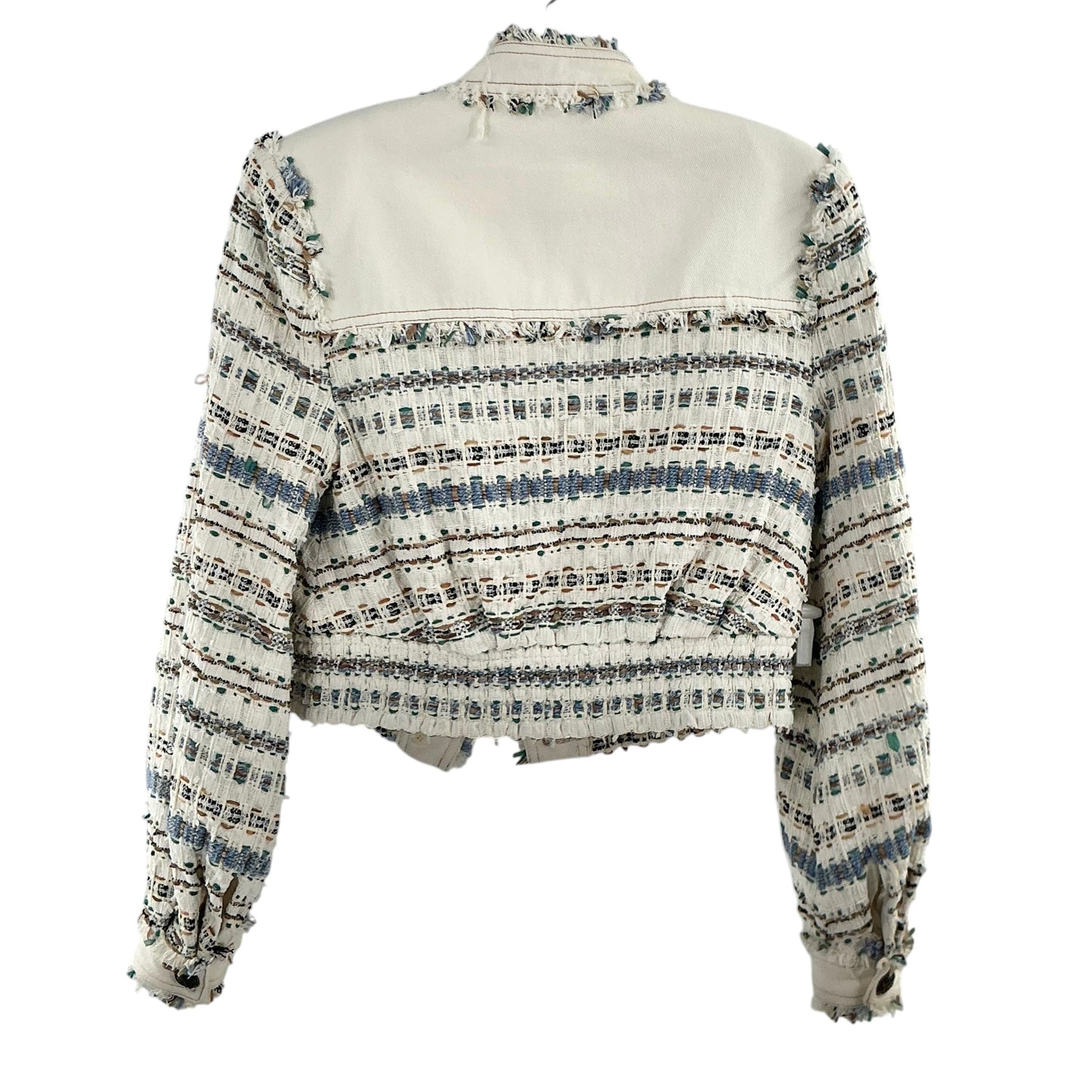 Veronica Beard "Darren" Tweed & Gabardine Paneled Jacket