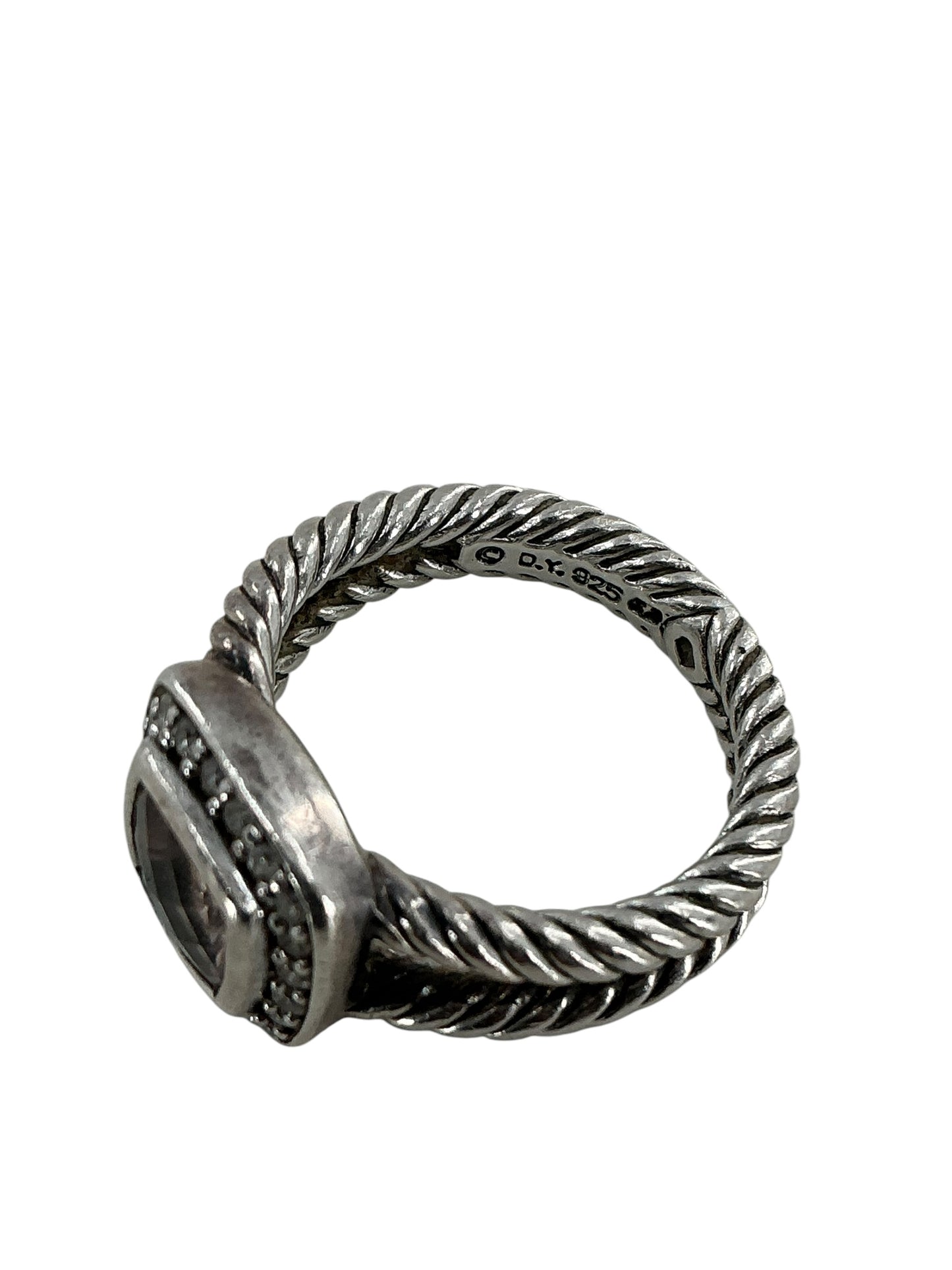 David Yurman Smoky Quartz Petite Albion Ring Sz 6