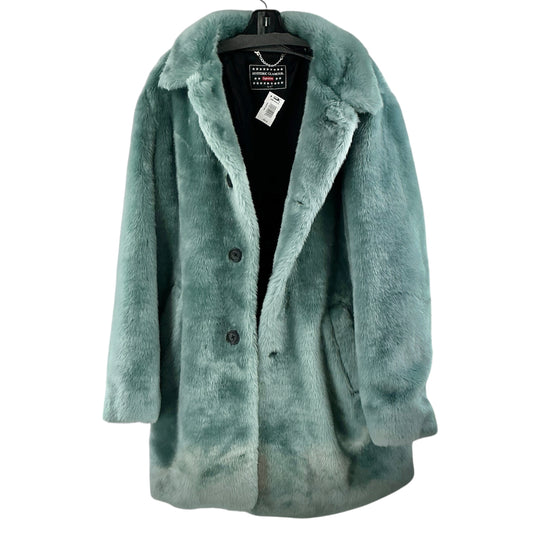 Supreme x Hysteric Glamour Faux Fur Coat Mint Light Blue Green Size Large FW17