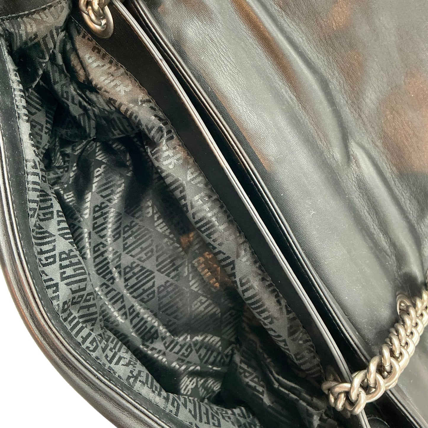 Kurt Geiger London XXL Kew Black Soft Puff Leather Convertible Shoulder Bag