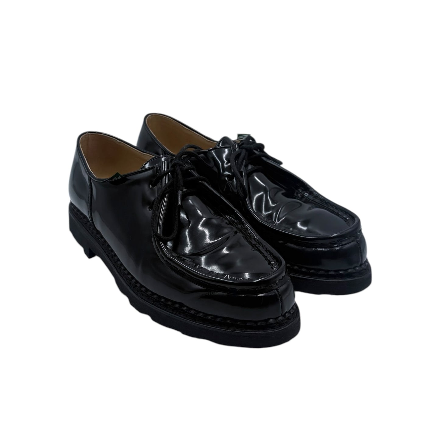 Paraboots Michael Gloss Noir Moc-Toe Derby Shoes