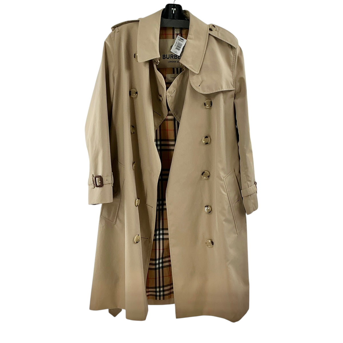 Burberry "The Kensington" Double-Breasted Trench Coat