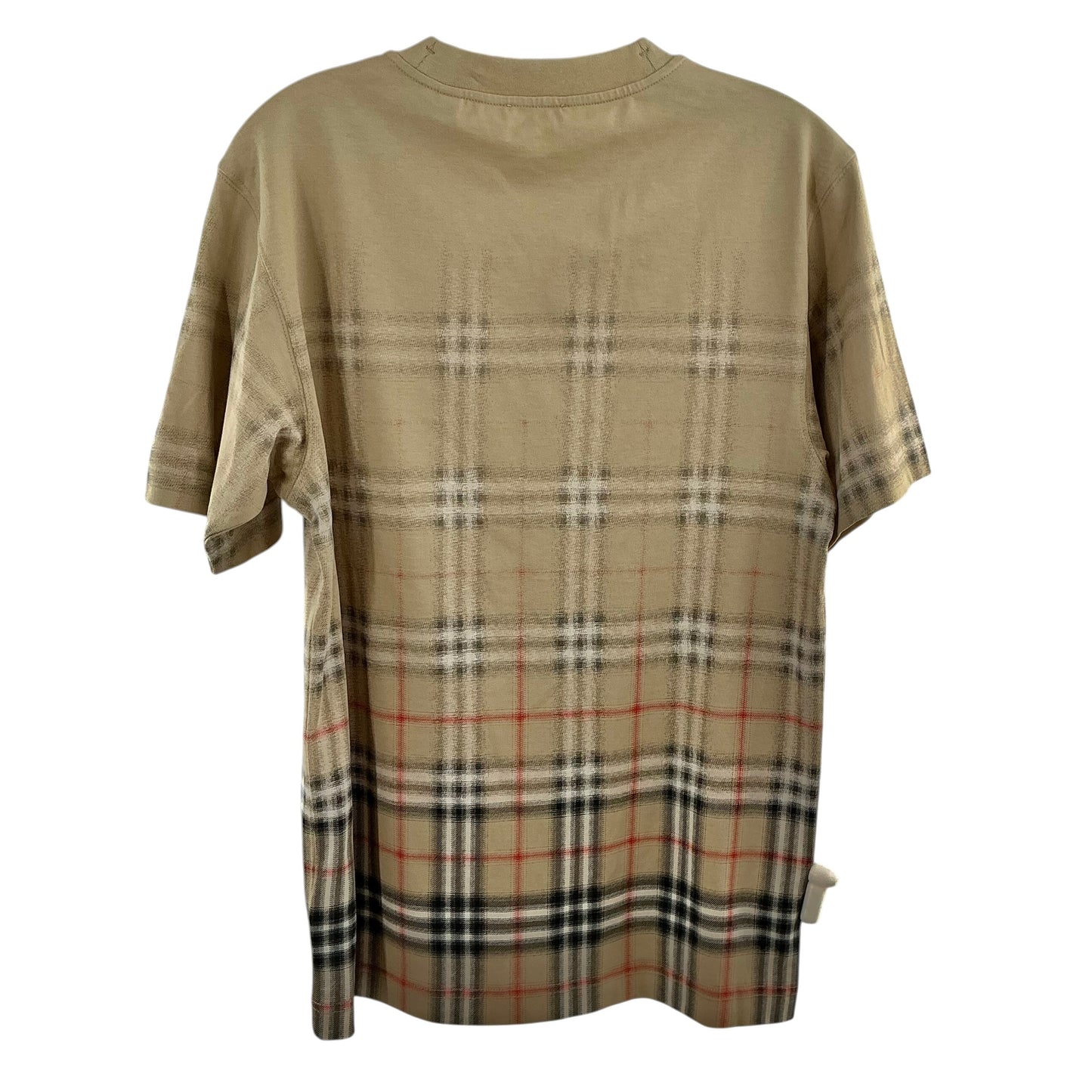 Burberry "Ryan" Degradé Plaid Nova Check Tee Sand Beige