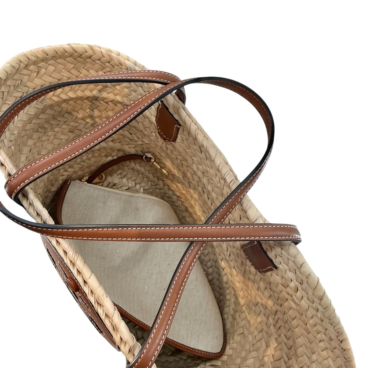 Tory Burch Ella Straw Basket Tote