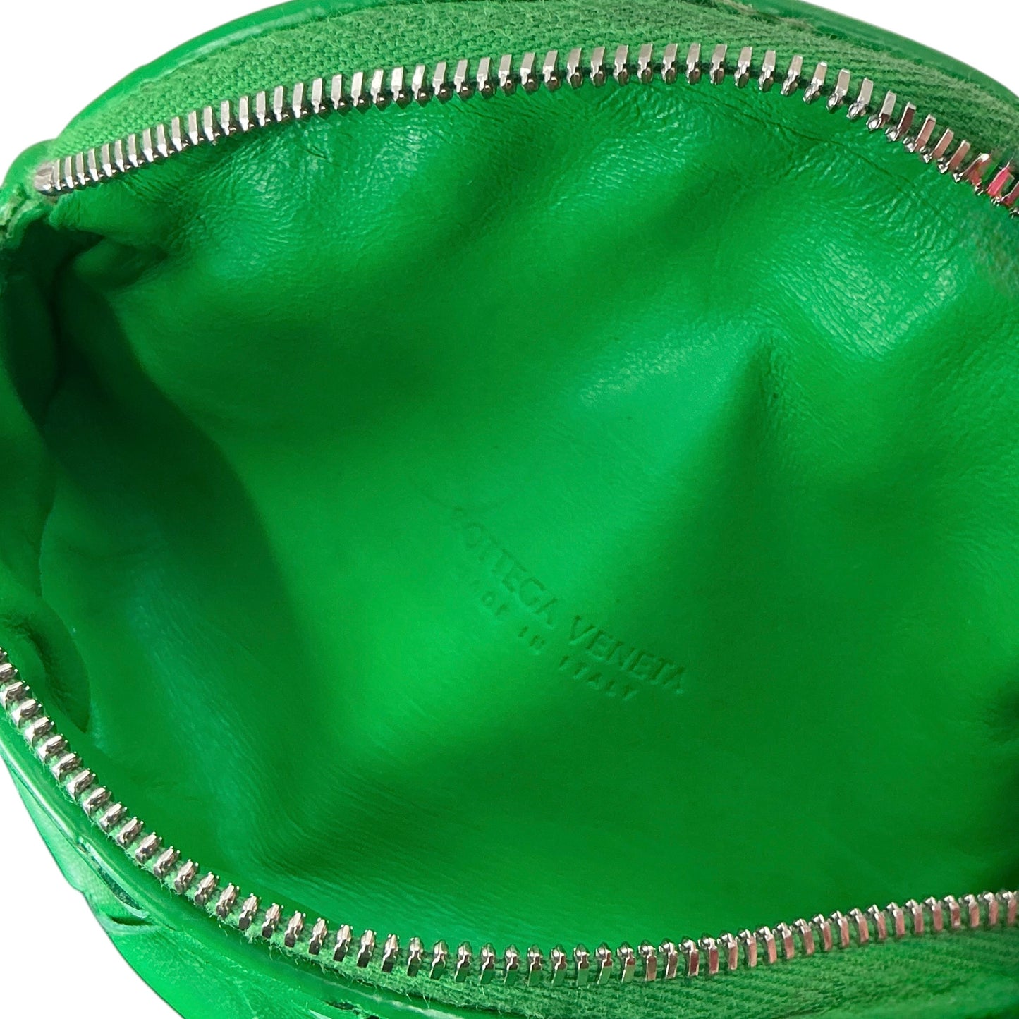 Bottega Veneta Green Intrecciato Wrist Pouch