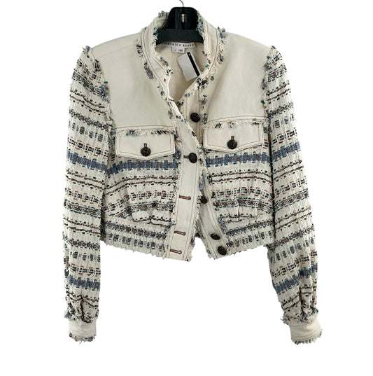 Veronica Beard "Darren" Tweed & Gabardine Paneled Jacket