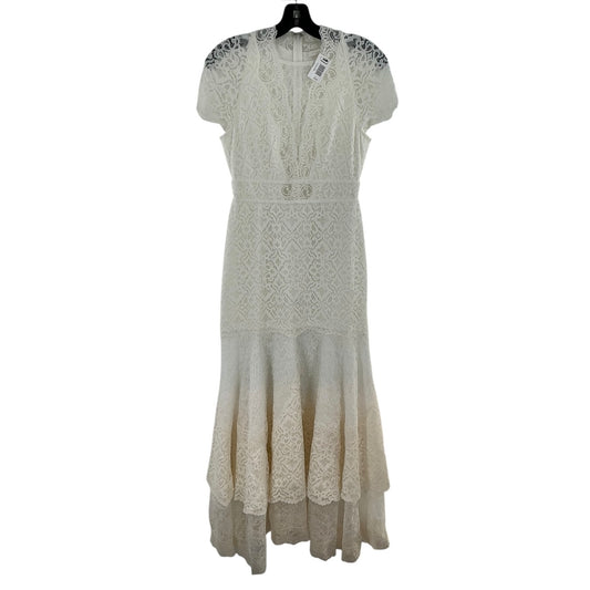 Jonathan Simkhai Multimedia Lace Tiered Midi Dress