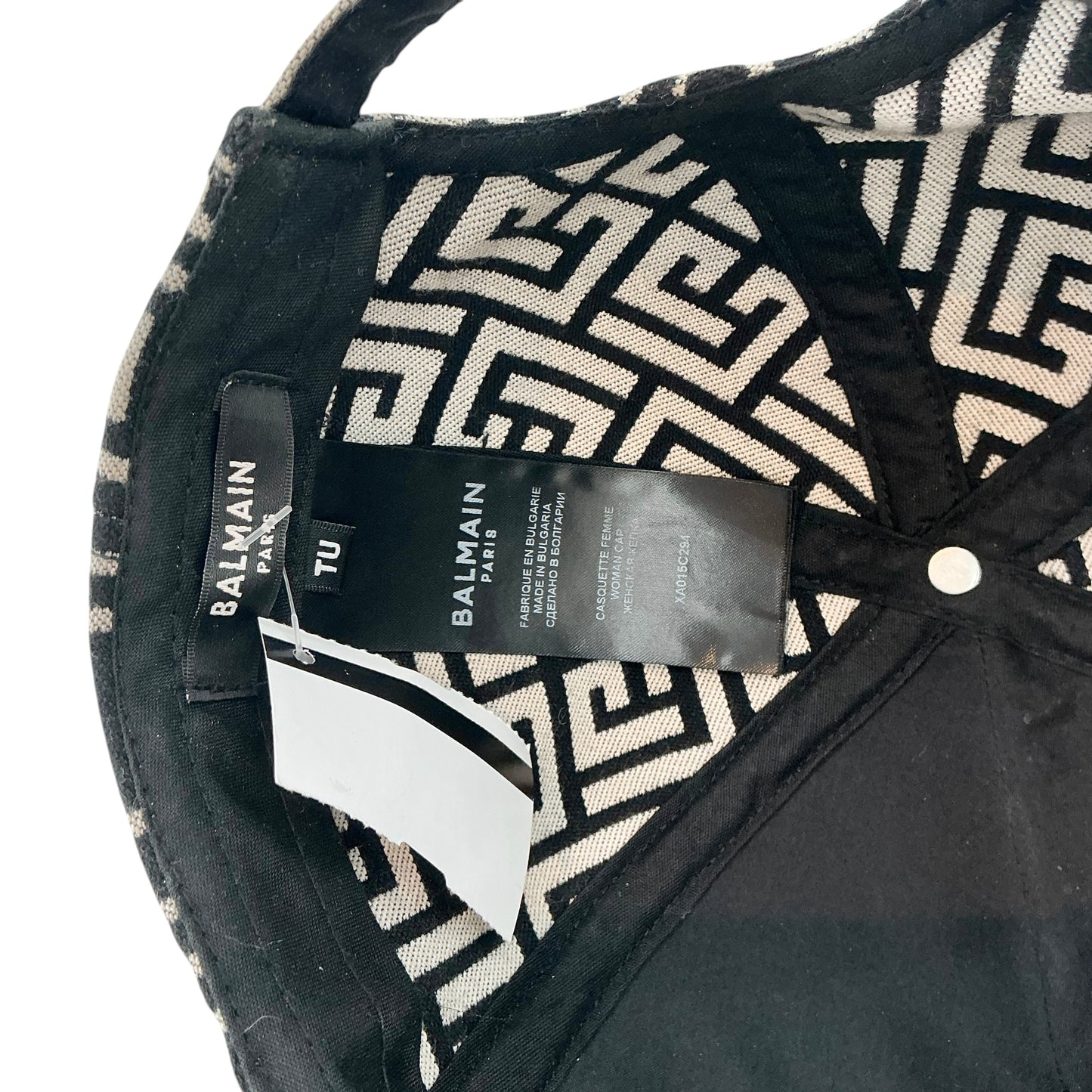 Balmain Jacquard Monogram Baseball Hat