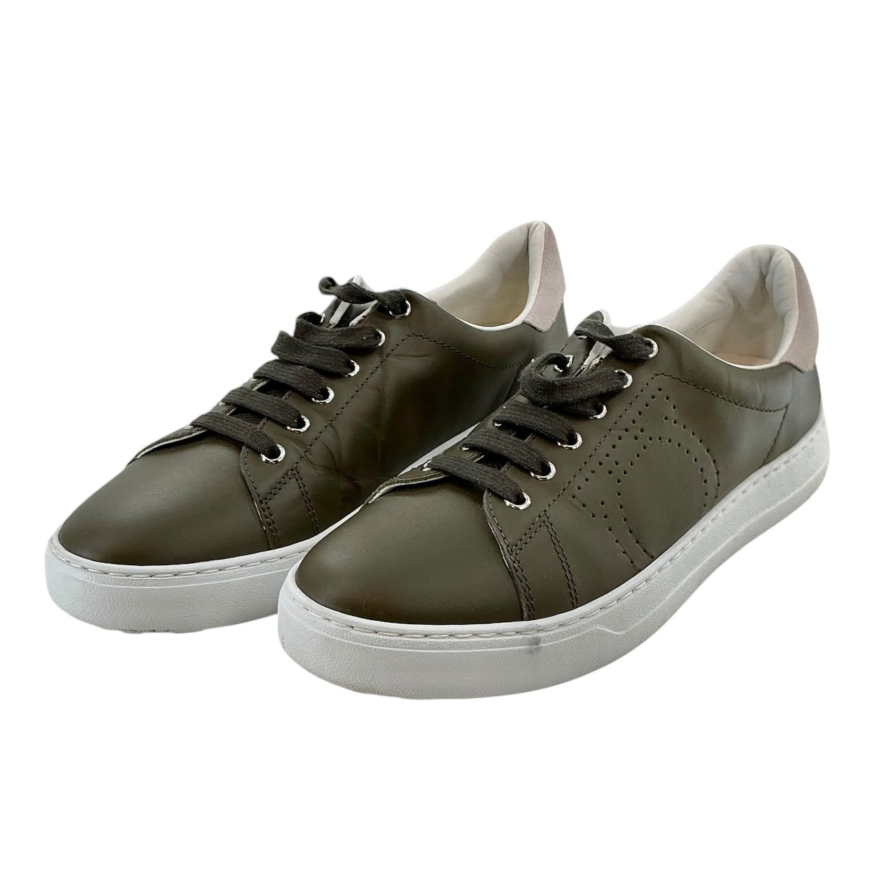 Salvatore Ferragamo Pierre Leather Sneakers