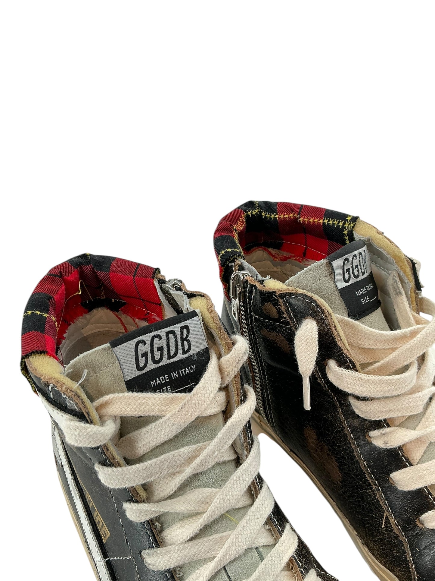 Golden Goose Distressed Finish High-Top Sneakers sz 39