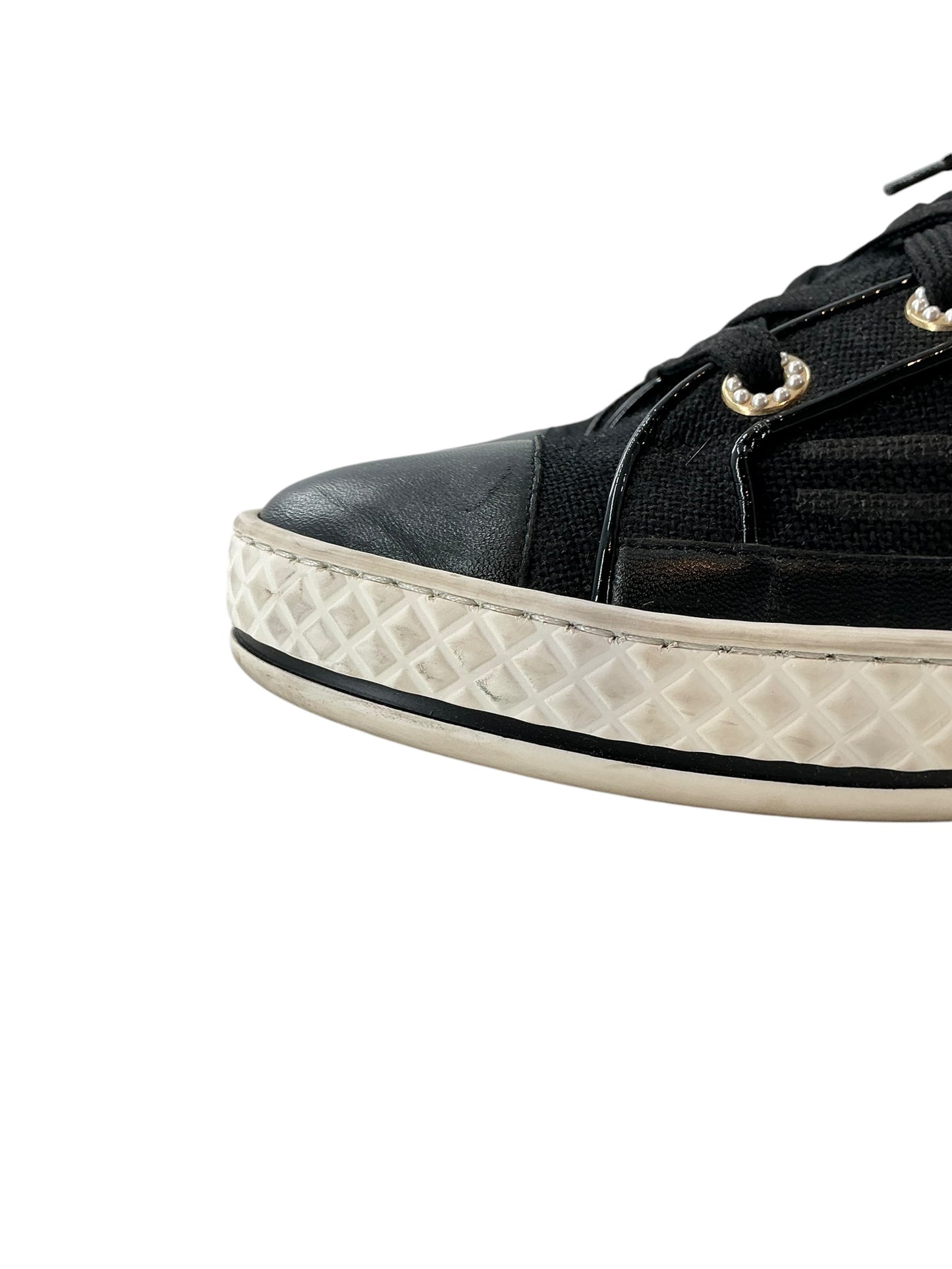 Chanel High Top Anchor Canvas Sneakers