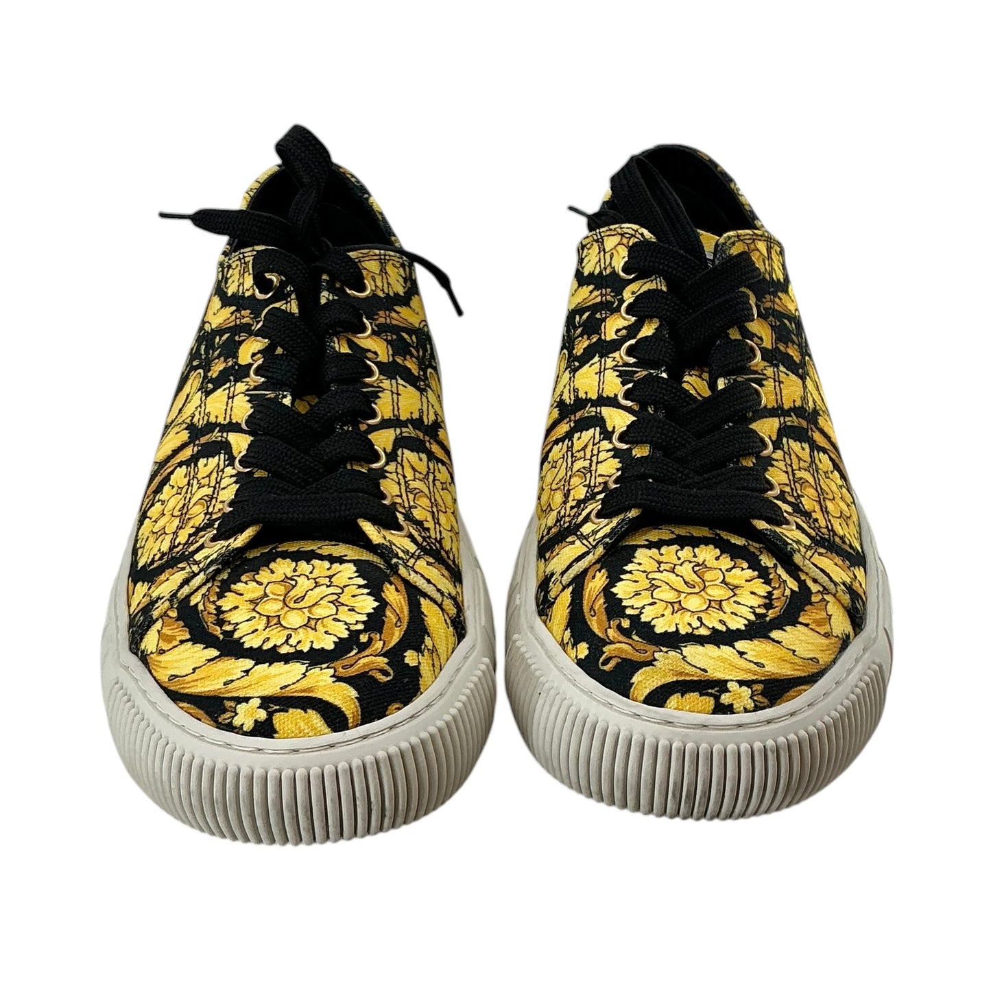 Versace Greca Barocco Canvas Low-Top Sneakers