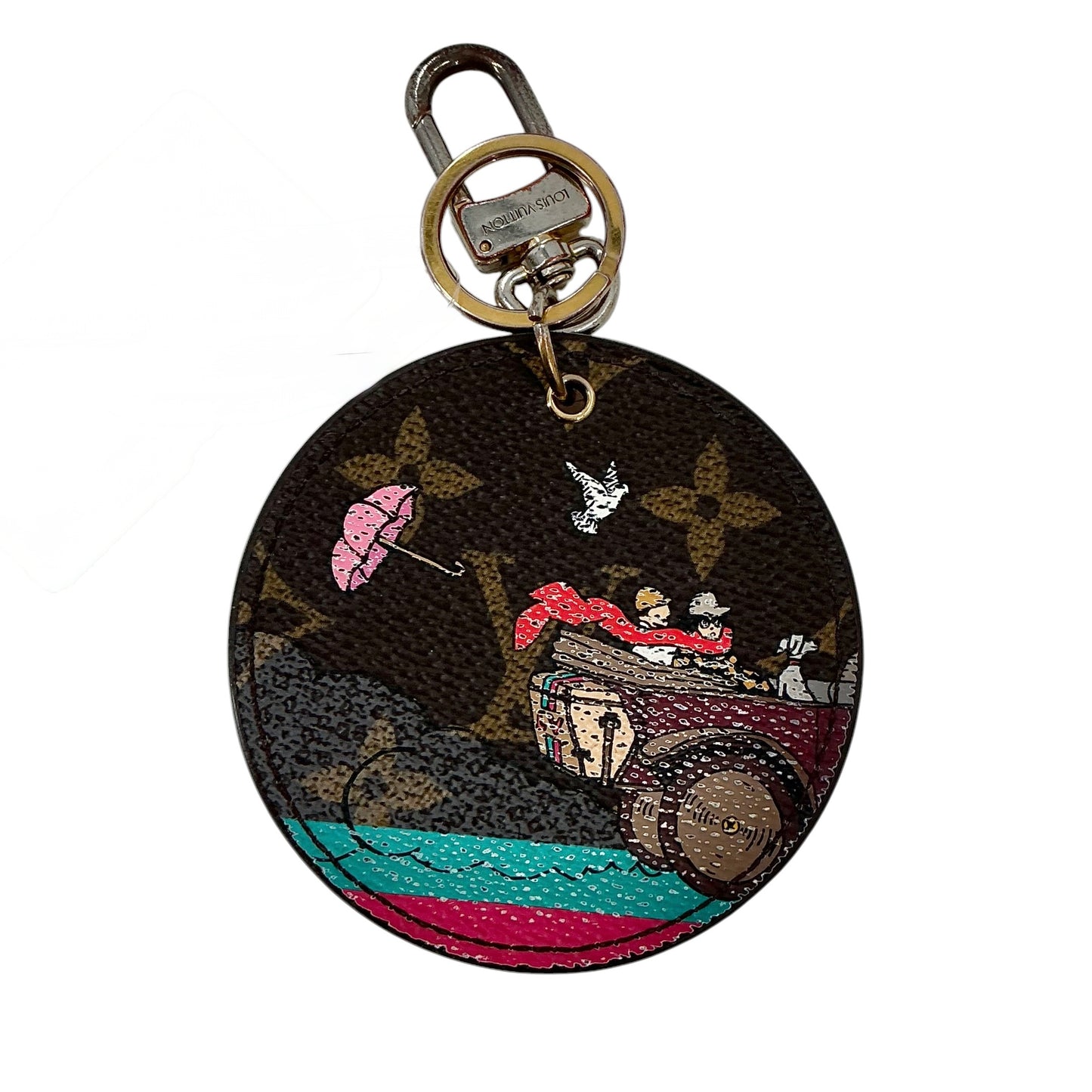 Louis Vuitton Limited Edition Monogram Canvas Evasion Key Holder Bag Charm