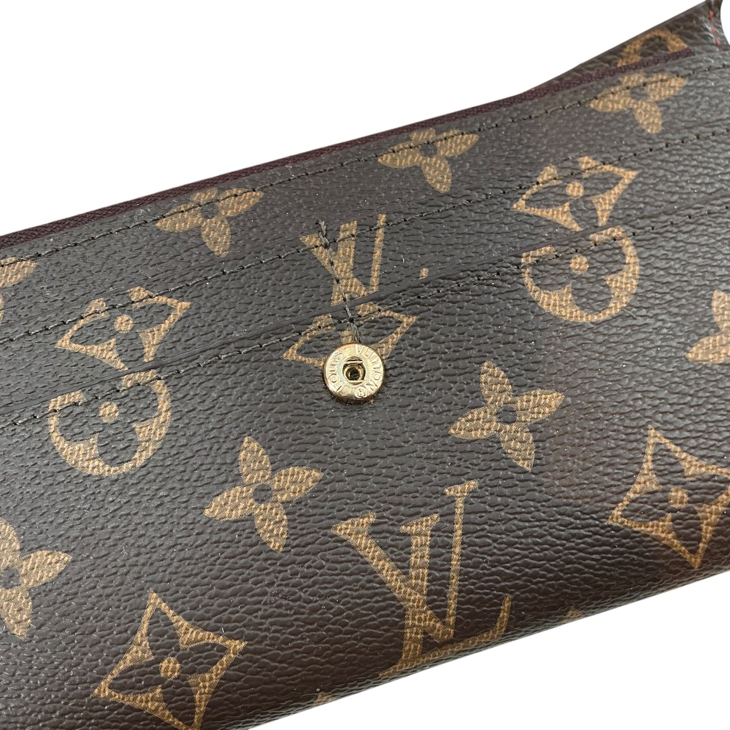 Louis Vuitton Monogram Canvas Emilie Wallet in Piment