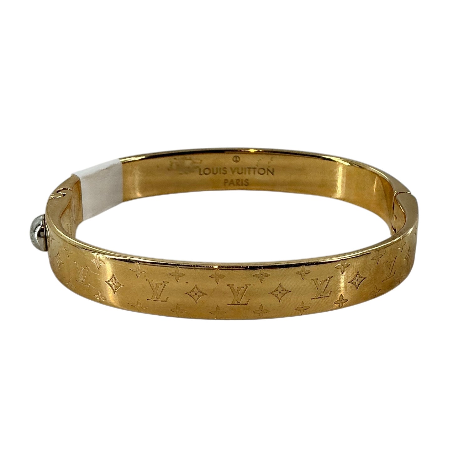 Louis Vuitton Nanogram Rigid Cuff Bracelet - Gold-Plated Brass
