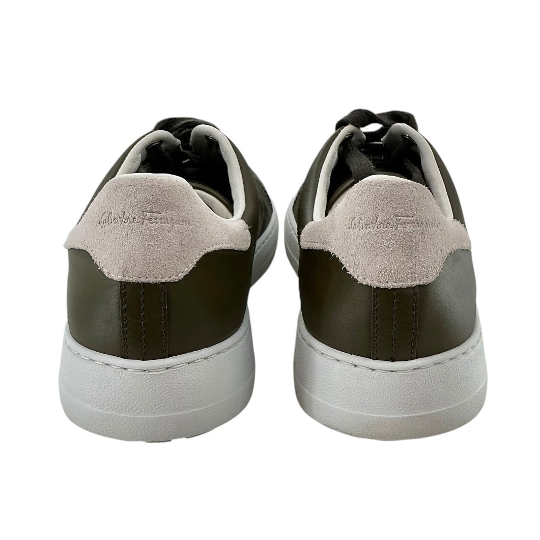 Salvatore Ferragamo Pierre Leather Sneakers