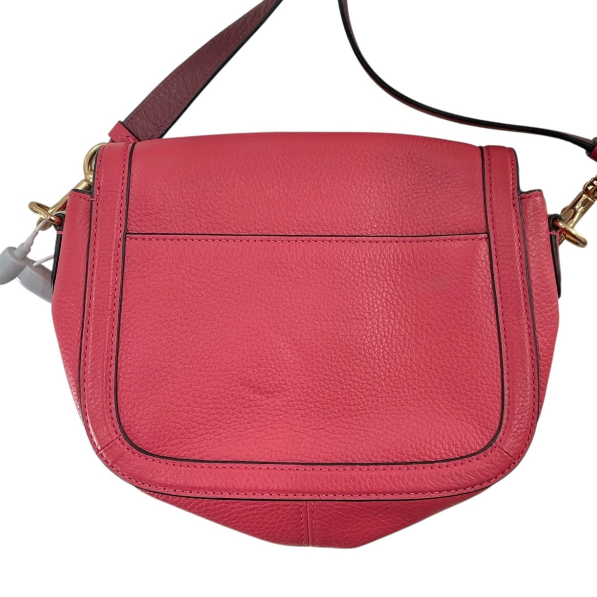 Coach C4058 Horse and Carriage Pebble Leather Saddle Bag