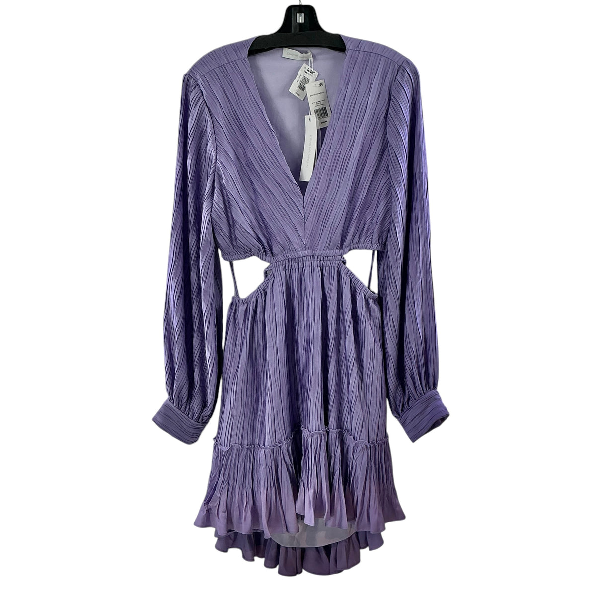 SIMKHAI Londyn Cut Out Plissé Mini Dress in Lavender Purple