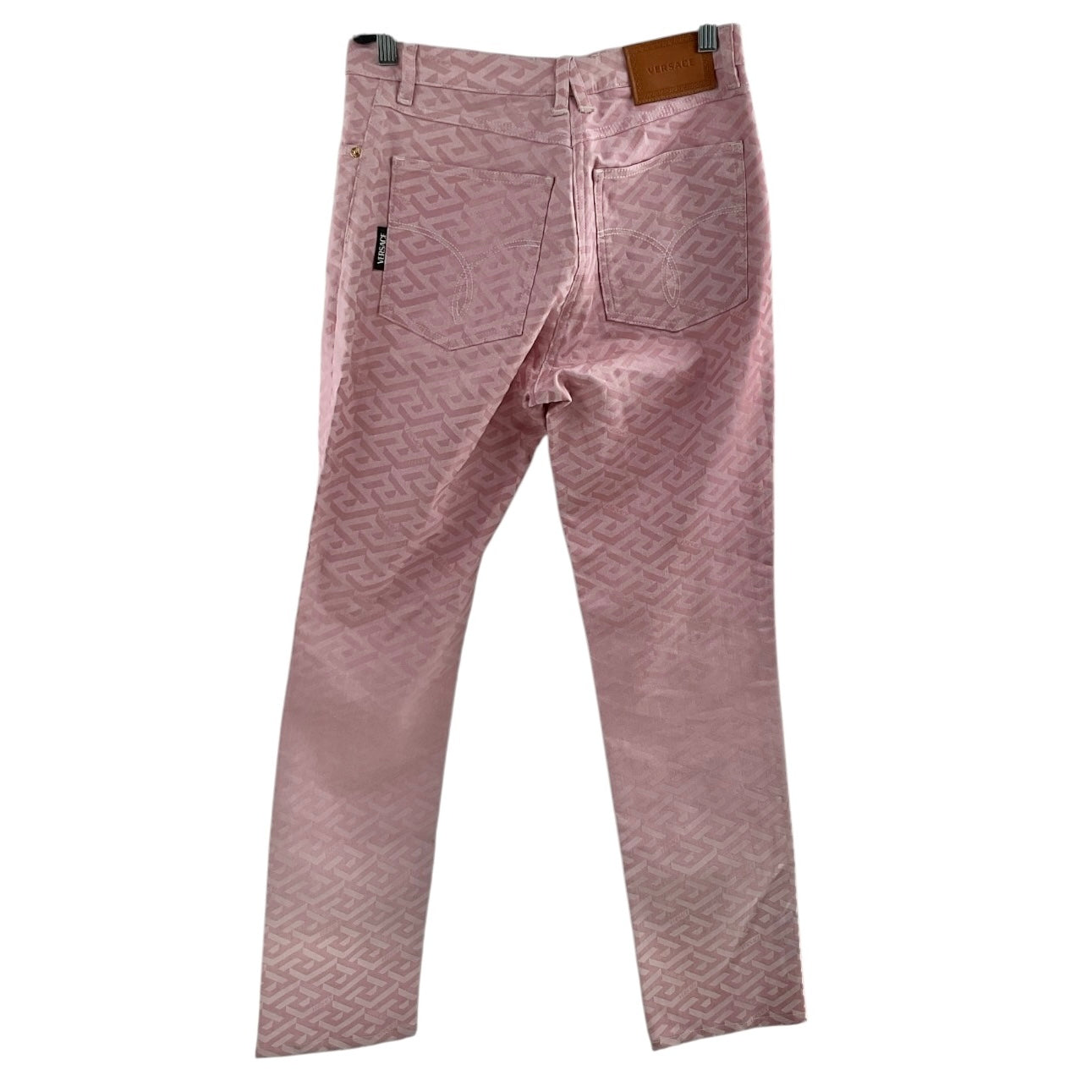 Versace La Greca Monogram Printed Jeans