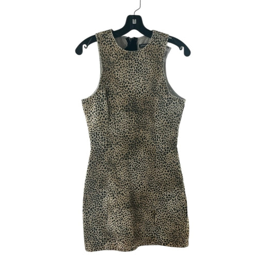 Alexander Wang Leopard Print Denim Mini Dress