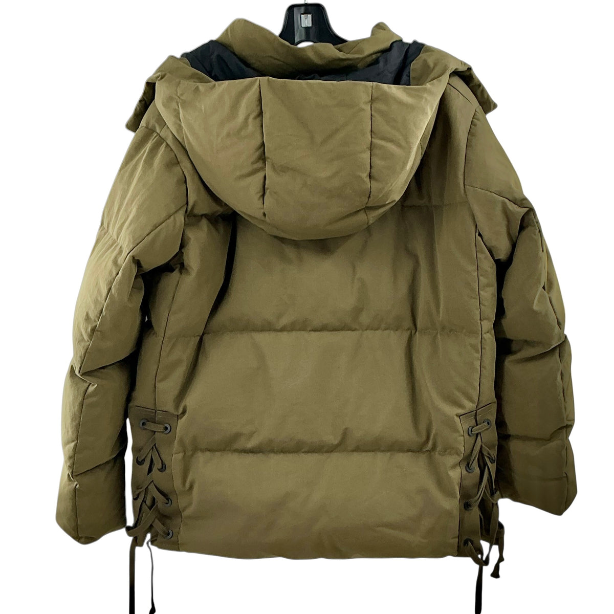 rag & bone Olive Green Down Puffer Jacket Coat Hooded