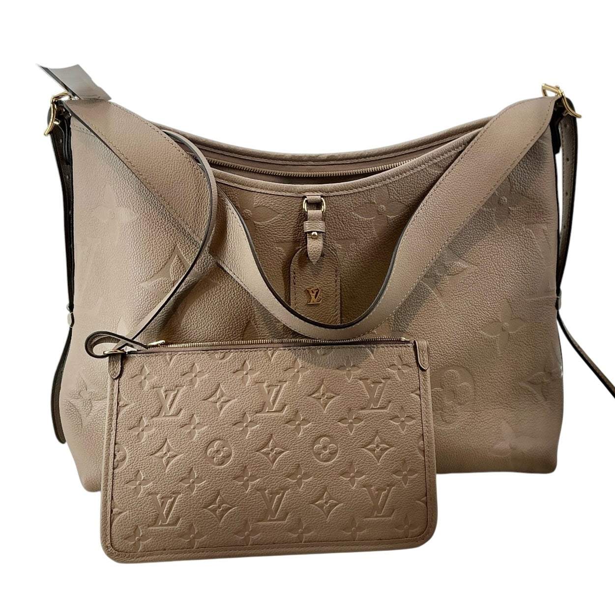 Louis Vuitton Turtledove Monogram Empreinte CarryAll MM