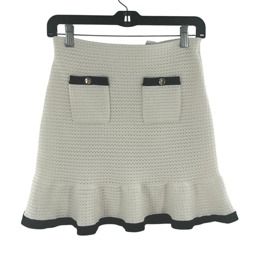 Self-Portrait Sequin-Embellished Crocheted Mini Skirt