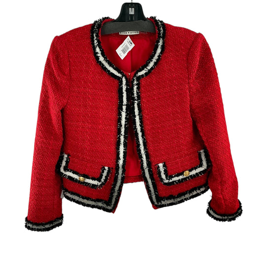 Alice + Olivia Landon Cropped Tweed Jacket