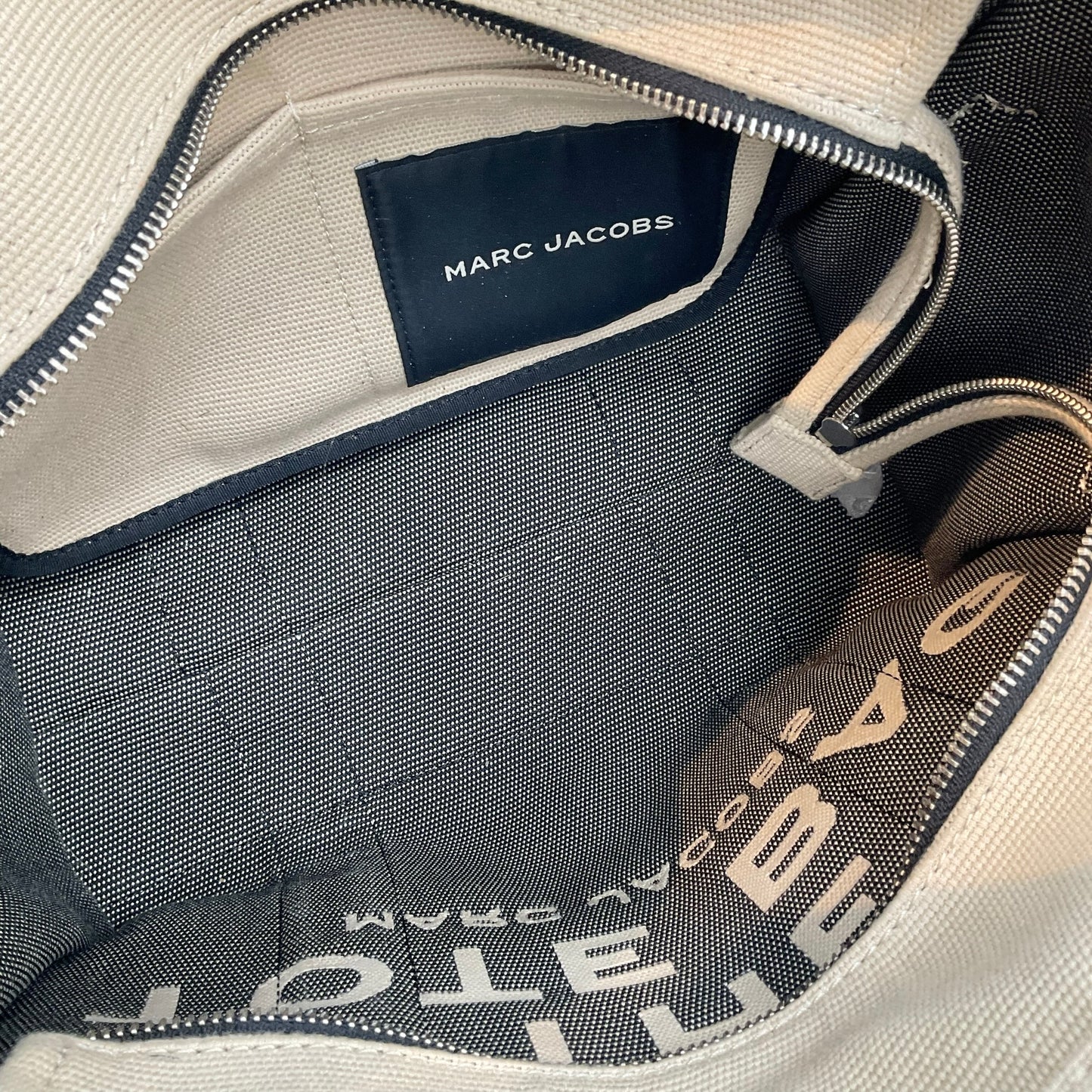 Marc Jacobs The Jacquard Small Tote Bag – Warm Sand / Beige