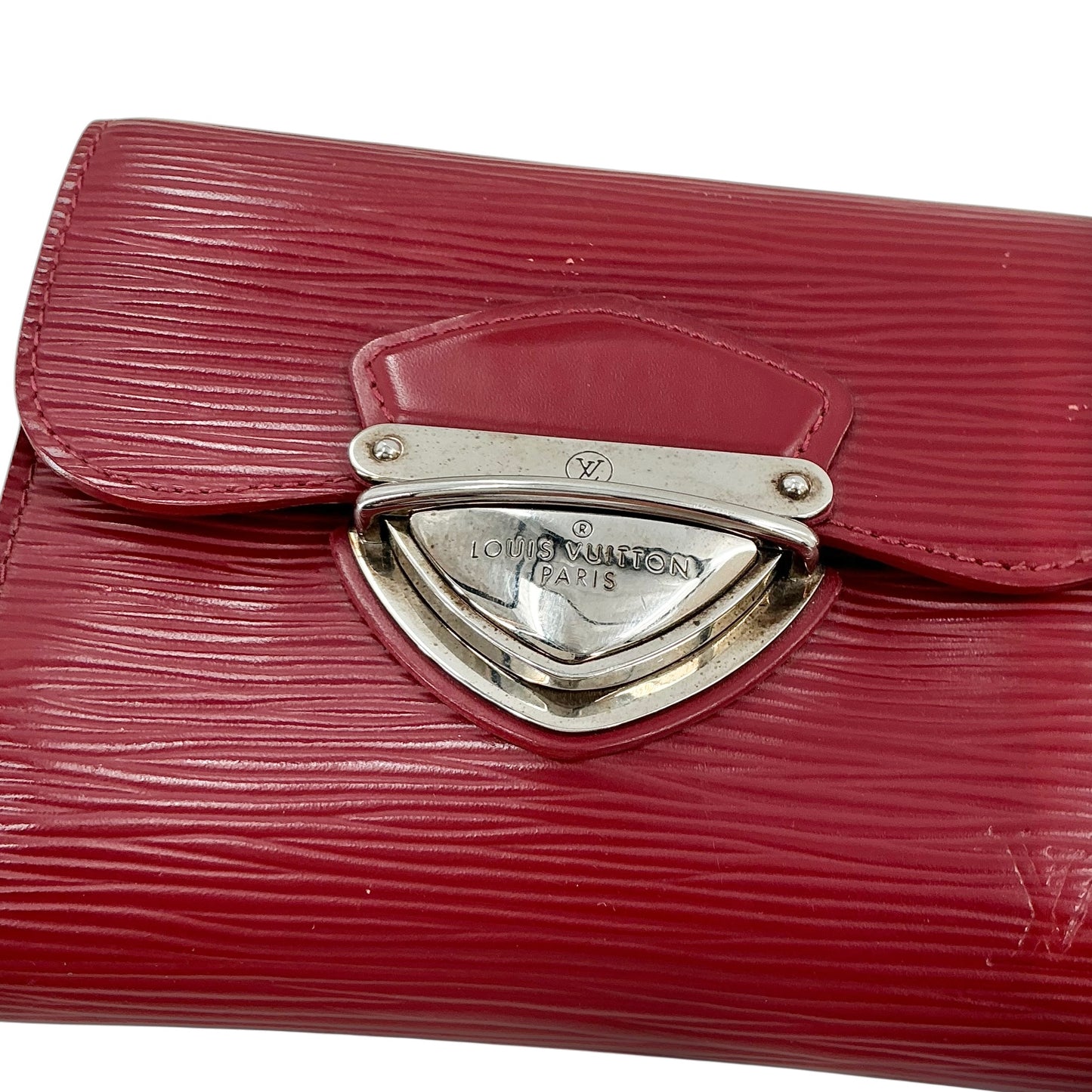 Louis Vuitton Rubis Red Epi Leather Joey Wallet