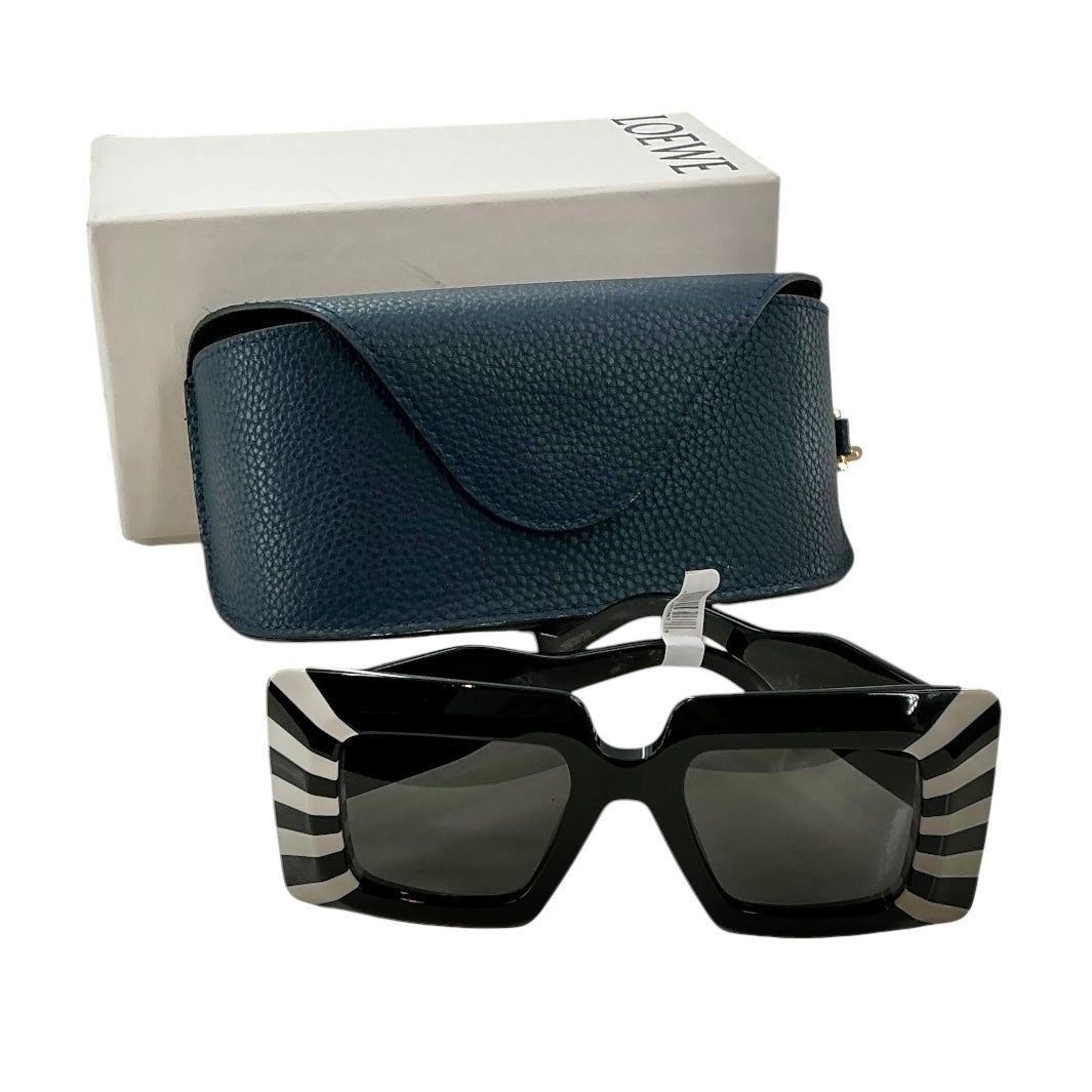 Loewe Anagram Square Striped Sunglasses