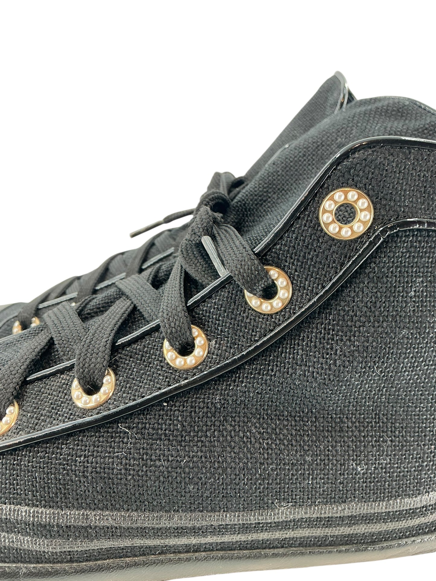 Chanel High Top Anchor Canvas Sneakers