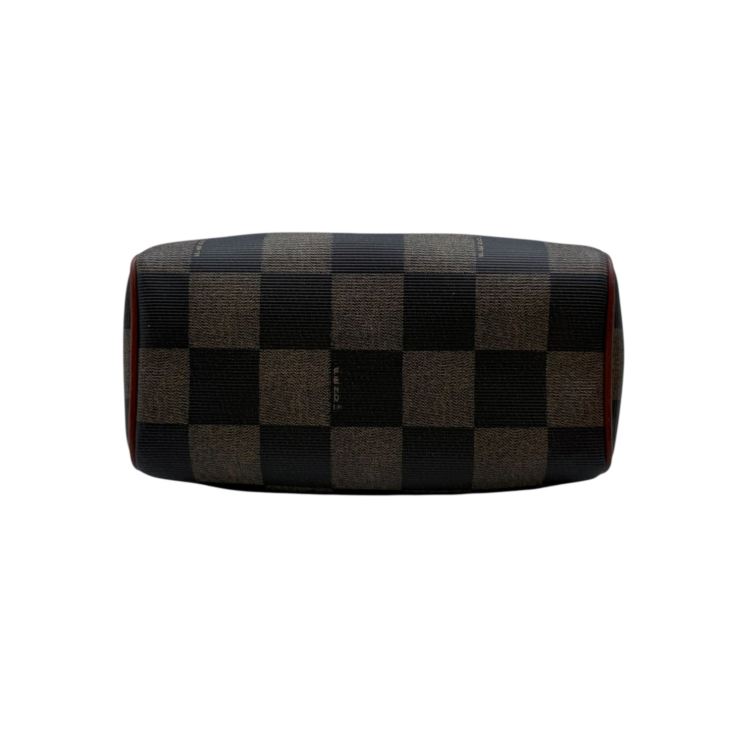 Fendi Pequin Convertible Boston Bag