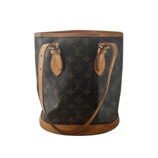 Louis Vuitton Monogram Canvas Bucket PM Shoulder Bag