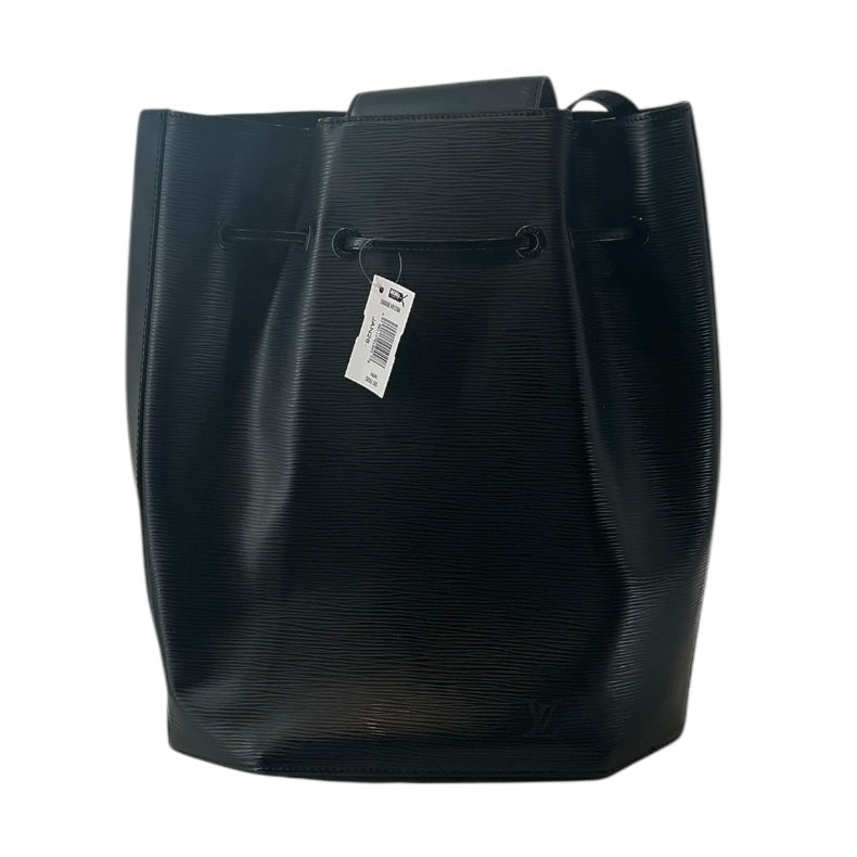 Louis Vuitton Epi Leather Sac a Dos Drawstring Bag Black