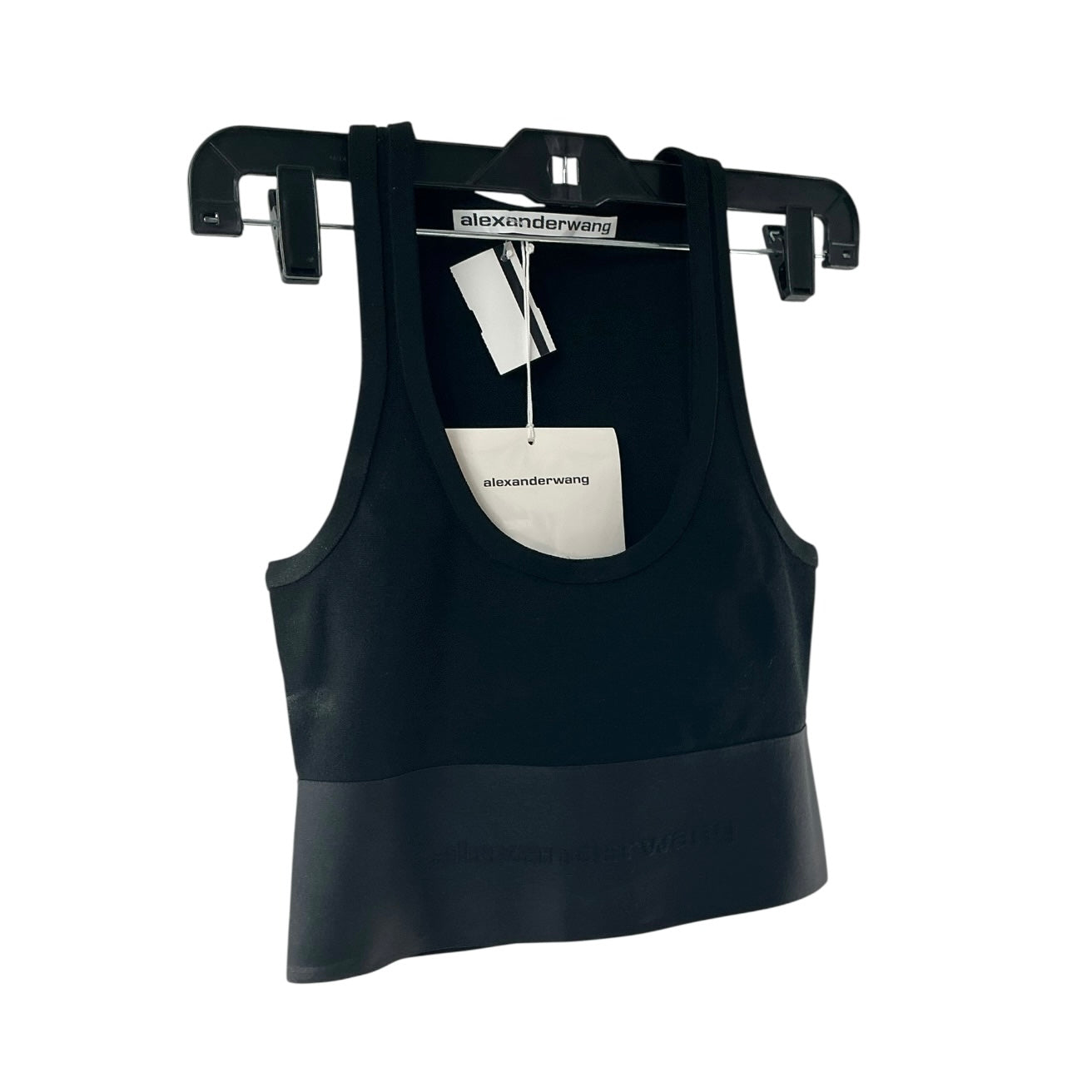 Alexander Wang Logo-waistband Cropped Tank Top
