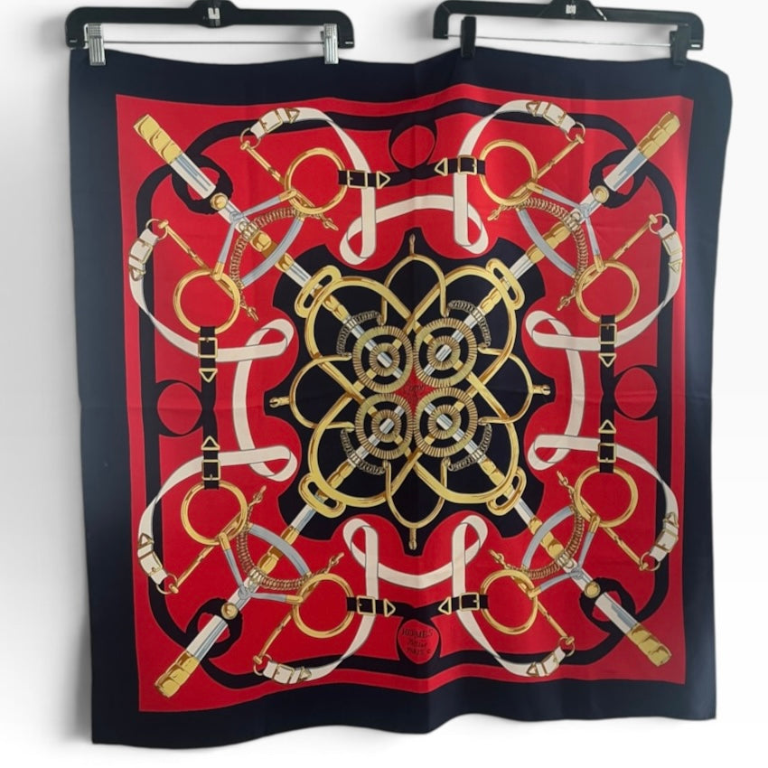 Hermès Sellier Eperon d’Or Scarf