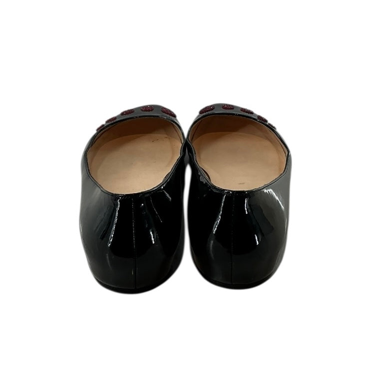 Christian Louboutin Black Patent Leather Ballet Flats