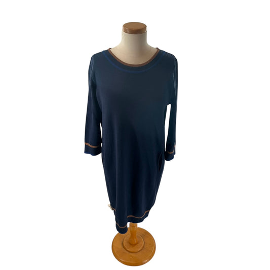 Loro Piana Navy Blue Cashmere Dress