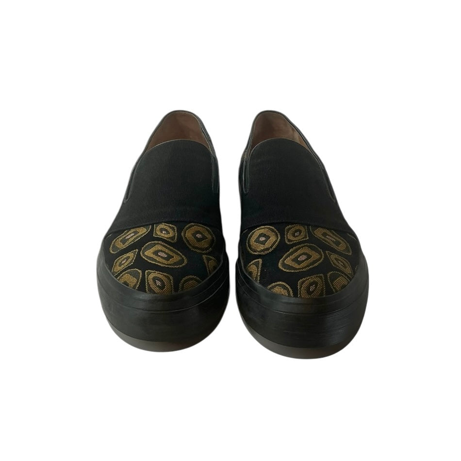 Dries Van Noten Faille and Jacquard Slip-On Sneakers