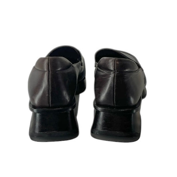 Prada Equal Leather Loafers Brown