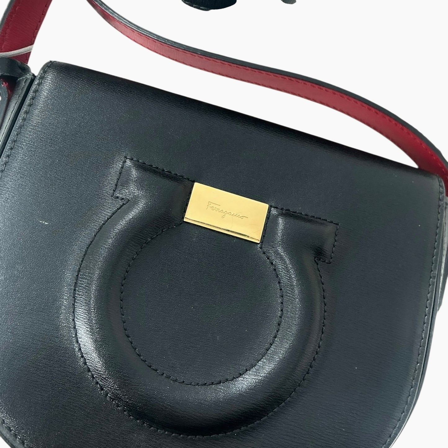 Ferragamo Gancini City Leather Crossbody Bag