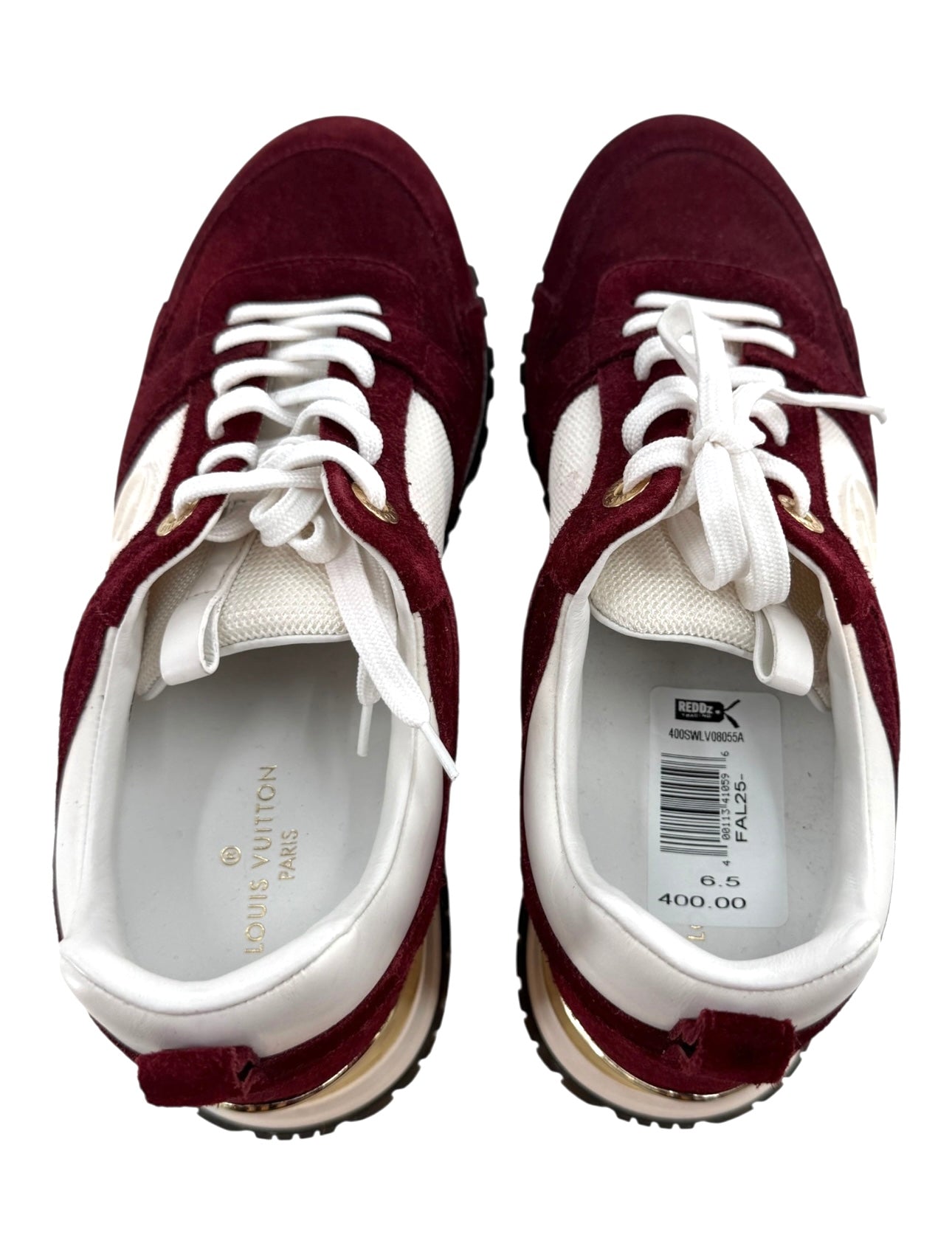 Louis Vuitton Suede Runaway Sneaker in Burgundy