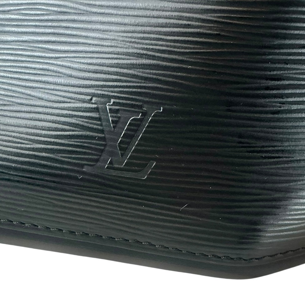 Louis Vuitton Epi Leather Sac a Dos Drawstring Bag Black