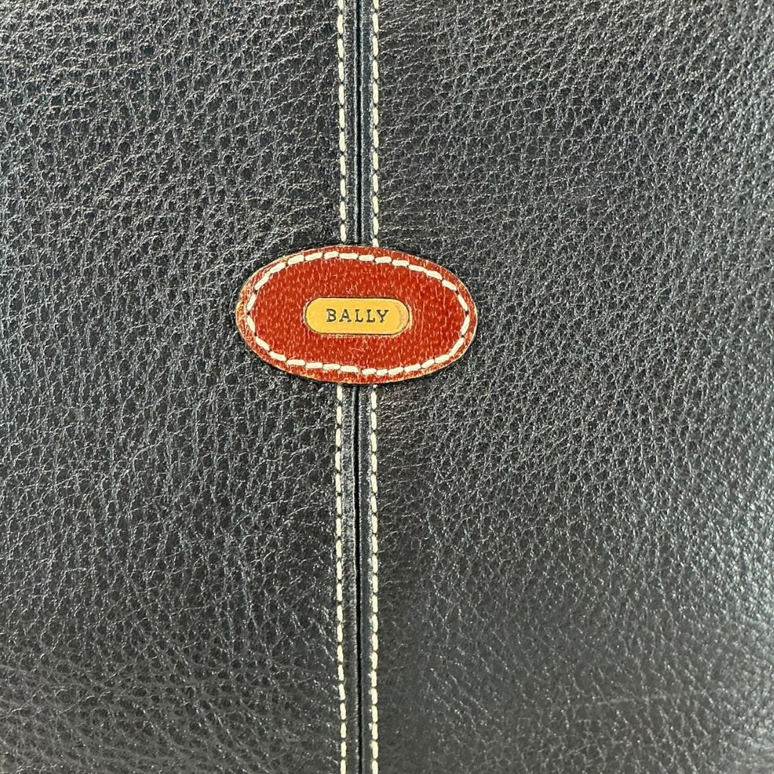 Bally Two-Tone Pebbled Leather Crossbody Bag