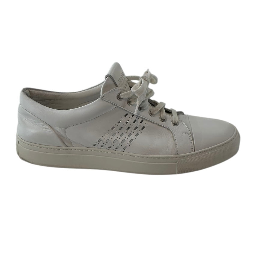 Armani Collezioni White Leather Low-top Sneakers