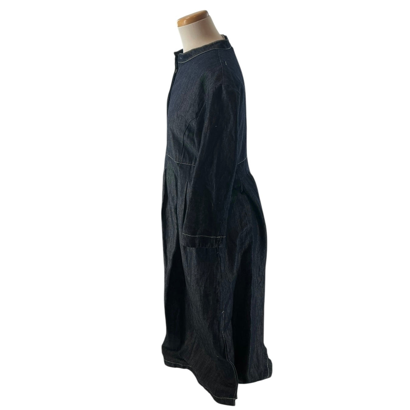 ‘S Max Mara Autore Pleated Denim Mini Dress