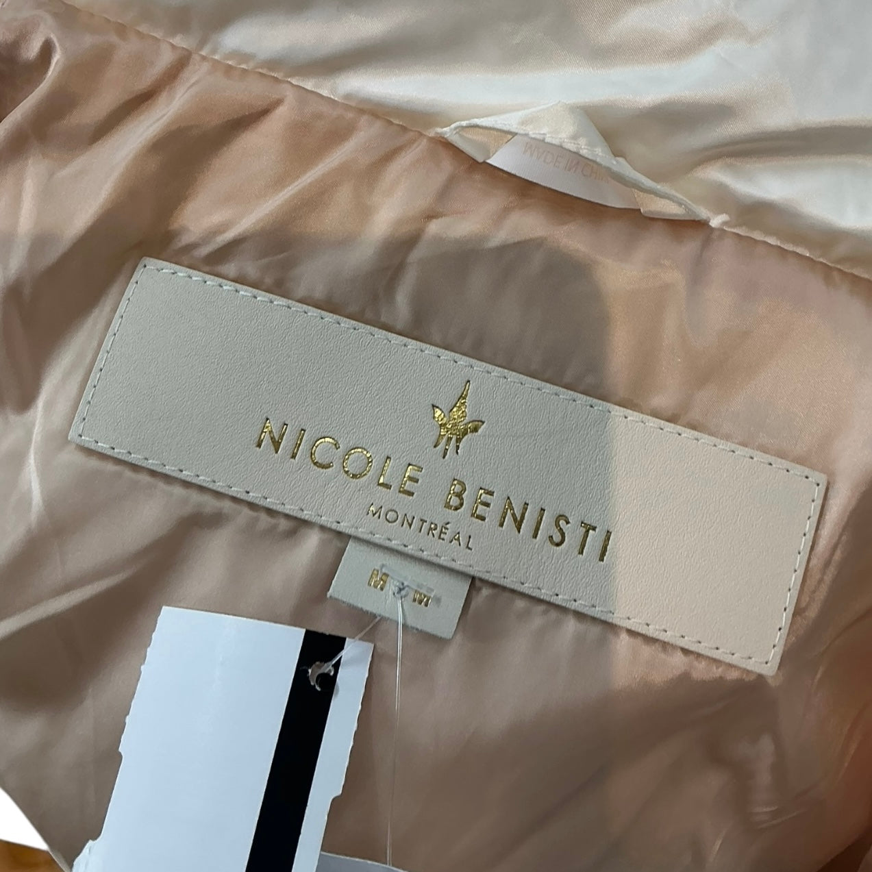 Nicole Benisti White Down Puffer Coat