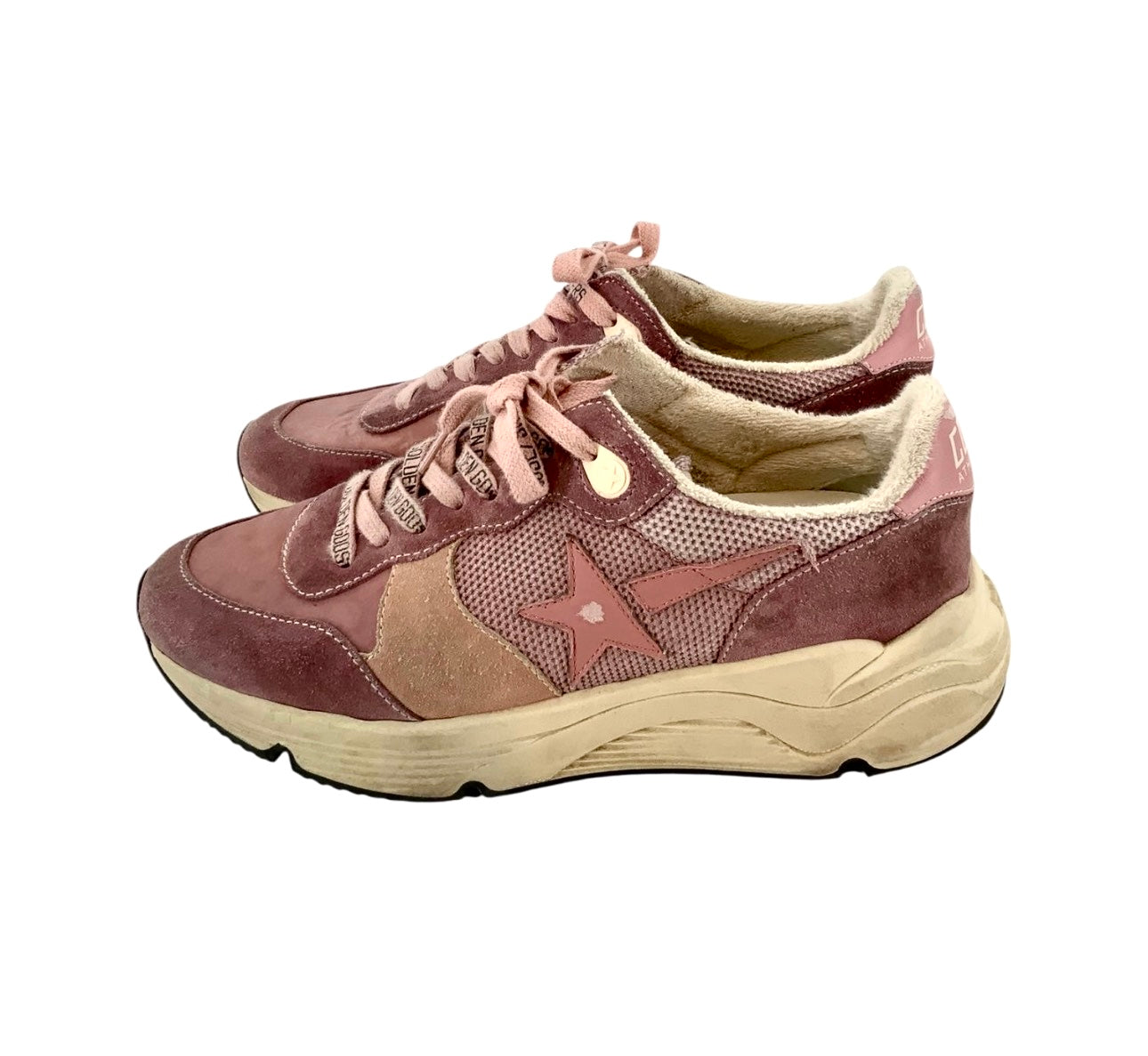 Golden Goose Pink Running Sneakers